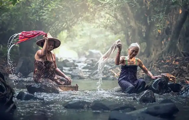 bathing-in-the-river image